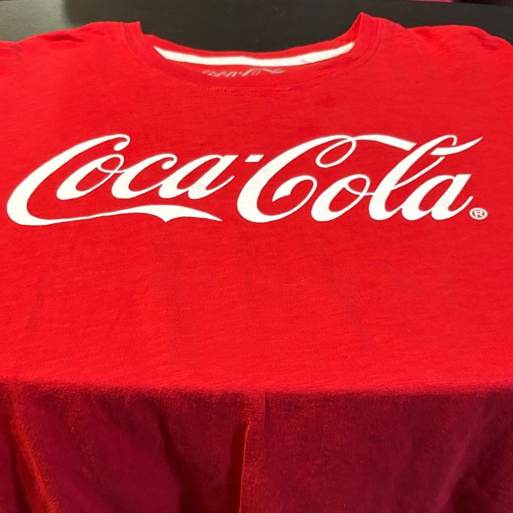 Coca Cola Vibrant Red Short Sleeve Shirt - Picture 3 of 4